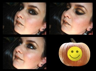 Soft Rocking pumpkin makeup look